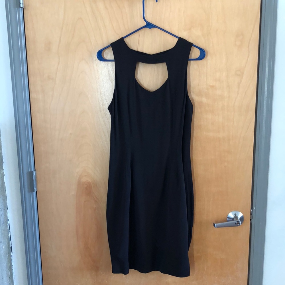 Sexy black rayon dress